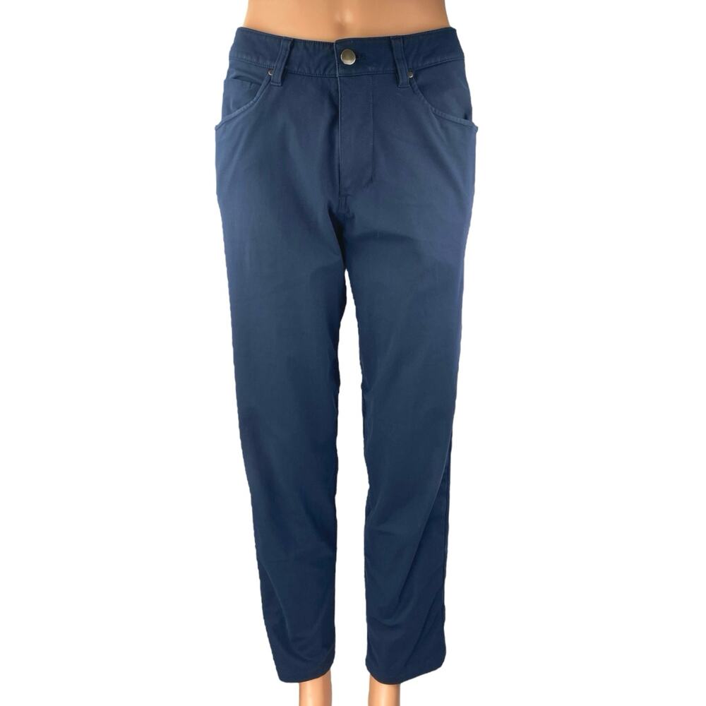 Lululemon ABC Classic Men's Blue Mid Rise Straight Leg Trousers Pants Size 31